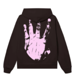 Revenge Xxxtentacion Hoodie Brown Pink back view graphic streetwear hoodie