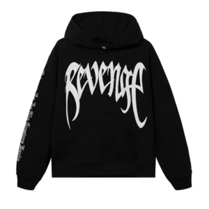 Revenge Xxxtentacion Hoodie Black White front view premium streetwear hoodie