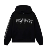 XXXTentacion Hoodie Revenge Lightning Black front view streetwear hoodie