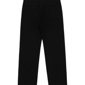 Revenge Embroidered Logo Denim Pant Black back view