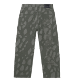 Revenge Graffiti Distressed Boro Denim Pant Grey back view