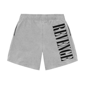 Revenge Nirvana Shorts Grey front view