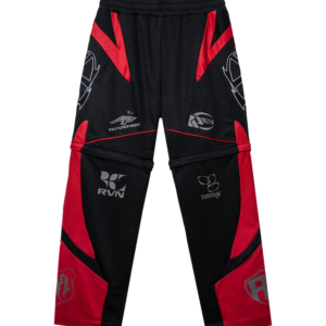 Revenge Racer Patch Convertible Pant Black/Red front view
