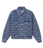 Revenge All Over Denim Jacket Indigo front view