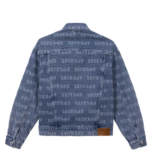 Revenge All Over Denim Jacket Indigo back view