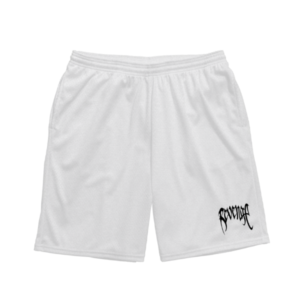 Basic Mesh Shorts White/Black front view