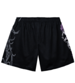 Revenge Abandoned Mesh Shorts Black/Purple back view