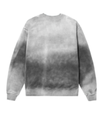 Revenge Distressed Washed Embroidered Crewneck Charcoal back view