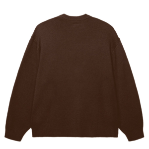Revenge Arch Logo Knit Sweater Brown/Black back view