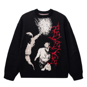 Revenge St. John Knit Sweater Black front view