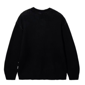 Revenge Cherub Knit Sweater Black/Grey back view