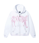 Revenge Zip Hoodie front view with full zip closure