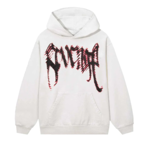 White Revenge Hoodie front view with classic logo