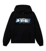 Revenge Black Hoodie front view with classic streetwear design