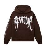 Revenge X Hoodie front view with hood and long sleeves