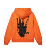 Revenge Hoodie Orange back view showing the rear design