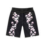 Revenge Sakura Handmade Raw Denim Shorts back view