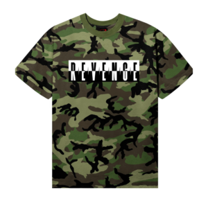 Revenge Good Day Tee Green Camo front