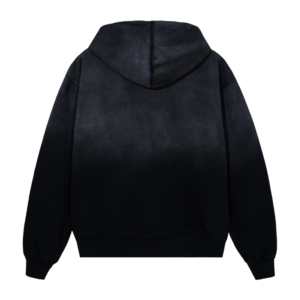 Revenge Embroidered Arch Logo Zip Washed Black White back