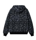 Revenge Soprano Embroidered Zip Black Hoodie back view