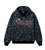 Revenge Soprano Embroidered Zip Black Hoodie front view