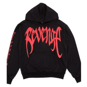Revenge Kill Outline Red Hoodie front view
