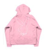 Revenge Pink Bunny Hoodie back view